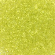 Cuentas de Rocalla Preciosa 11/0 2 mm - Solgel - Green 2 Dyed Crystal x20 g