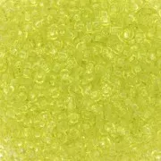 Cuentas de Rocalla Preciosa 11/0 2 mm - Solgel - Green 2 Dyed Crystal x20 g
