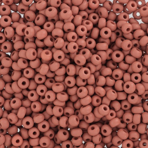 Cuentas de Rocalla Preciosa 11/0 2 mm - Permalux Brown Mat x20 g