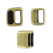 Cuenta pasante separador para cordones 5 mm bronce x1|raw }}