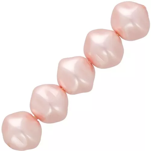 Cuentas barrocas irregulares nacaradas 10 mm - Light rose x15