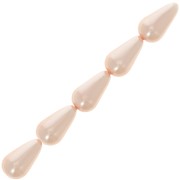 Cuentas de perlas 16x9 mm - Light rose x10|raw }}