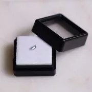 Saphir bicolore rectangle 4.1x3.1 mm - 0.35 cts