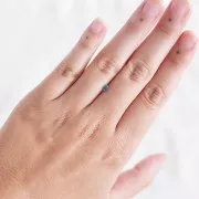 Saphir bicolore rectangle 4.1x3.1 mm - 0.35 cts