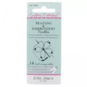 Surtido de agujas para bordado y cuentas tamaño 5 7 y 10 x14