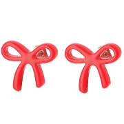 Ganchos pendientes - 15x17 mm en acetato - Rojo x2|raw }}