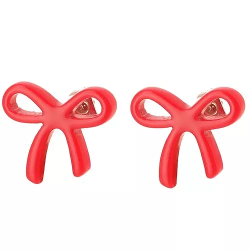 Ganchos pendientes - 15x17 mm en acetato - Rojo x2