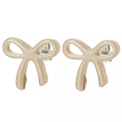 Ganchos pendientes de acetato 15x17 mm - Moka x2