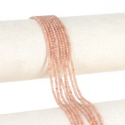 Cuenta redonda 2 mm piedra preciosa - Sun Stone x39cm