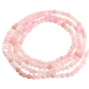 Perles rondes 2 mm pierre gemme - Opale rose x39cm