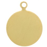 Pastillas adhesivas 12 mm - Dorado con oro fino x5