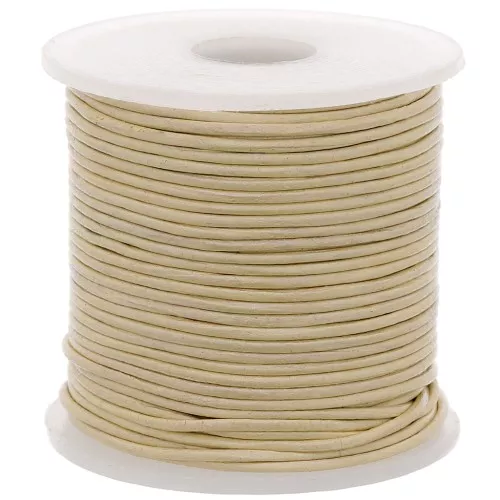 Cordón de cuero 0,8 mm Gold/Silver Shade metalizado x 25 m