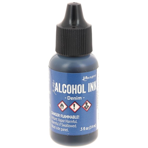 Tinta Alcohol Transparente Adirondack Tim Holtz 14ml - Denim x1