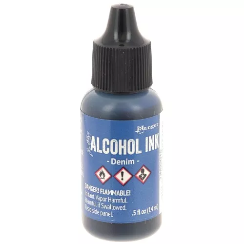 Tinta Alcohol Transparente Adirondack Tim Holtz 14ml - Denim x1