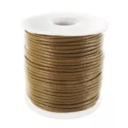 Marrón - Cordón de cuero 1 mm Marrón x 25 m Cordón de cuero 1 mm Marrón x 25 m
