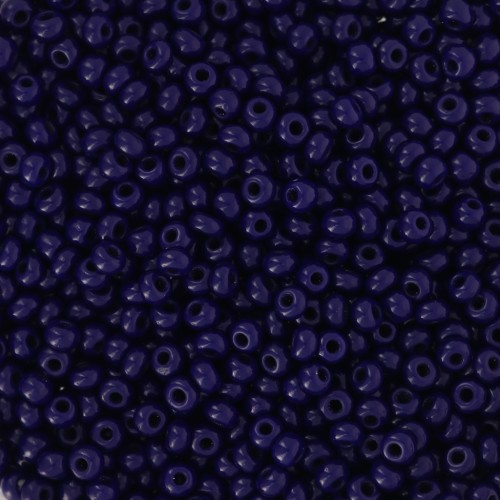 Cuentas de Rocalla Preciosa 11/0 2 mm - Azul oscuro opaco x20 g