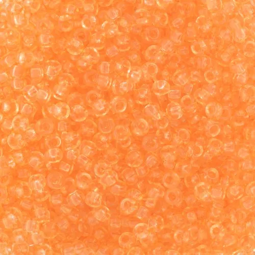 Preciosa Cuentas de rocalla 11/0 - 2 mm - Solgel - Naranja 2 Cristal teñido x20g