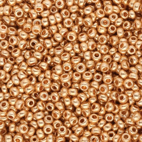 Preciosa Cuentas de rocalla 11/0 - 2 mm - Oro Metálico x20g
