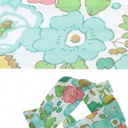 Cinta cortada al bies Liberty Betsy Aqua x 1m|raw }}