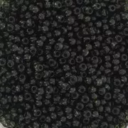 Preciosa Cuentas de rocalla 11/0 - 2 mm - Transparente Verde Oscuro x20g