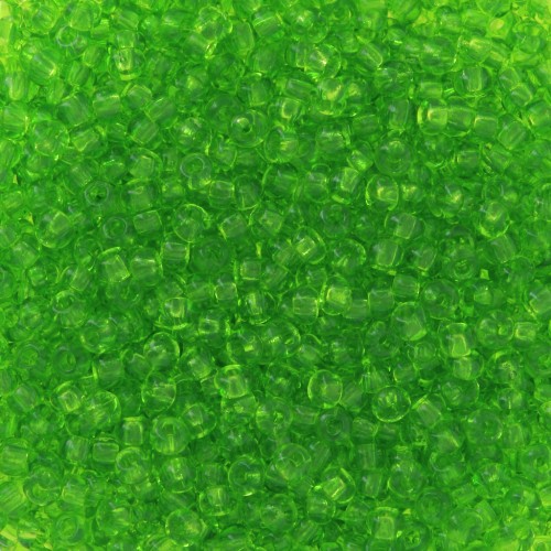 Preciosa Cuentas de rocalla 11/0 - 2 mm - Verde transparente x20g