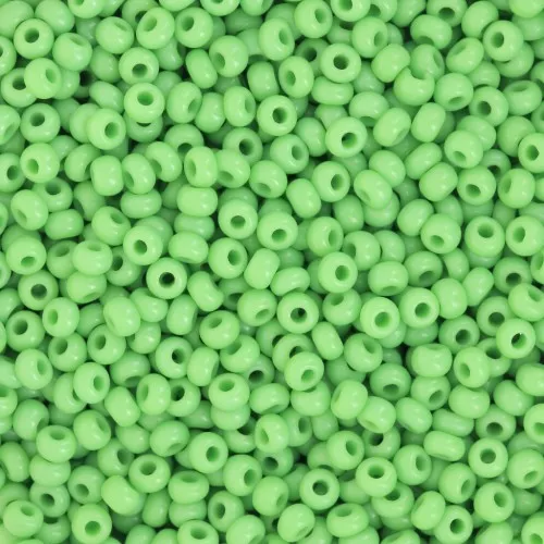 Preciosa Cuentas de rocalla 11/0 - 2 mm - Verde opaco x20g
