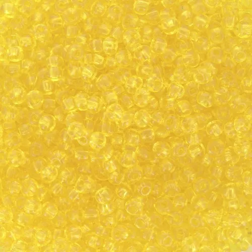 Preciosa Cuentas de rocalla 11/0 - 2 mm - Ámbar amarillo transparente x20g