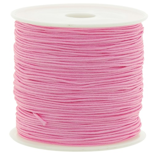 Hilo nilón trenzado 0.8 mm - Rosa caramelo x50 m