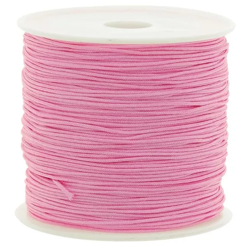 Hilo nilón trenzado 0.8 mm - Rosa caramelo x50 m
