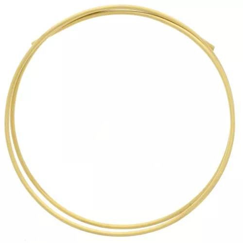 Hilo redondo de latón semiduro 3 mm - Cu 73% - para joyería - Latón bruto x1m