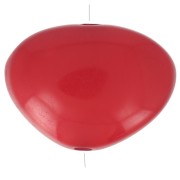 Cuenta de resina opaca irregular plana 20x27 mm Rojo x1