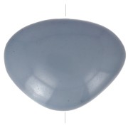Cuenta de resina opaca irregular plana 20x27 mm - Azul gris x1|raw }}