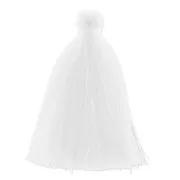 Pompón imitación de algodón 43-46 mm Blanco x1