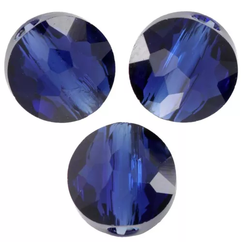 Perla plana redonda 8 mm -Thin Round PureCrystal 5034 - Reinvented Dark Sapphirx1
