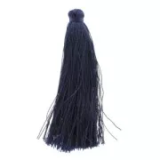 Pompón imitación de seda 63-66 mm Marino x1