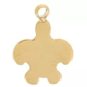 Dije Mini Tortuga 10x7.5 mm - Acero inoxidable 304L Dorado x1