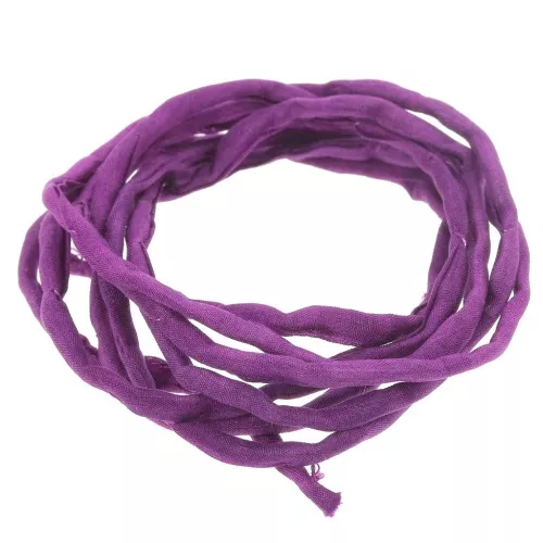 Cordón de seda 2 mm - Ciruela x1m