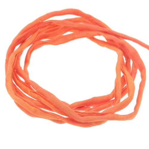 Cordón de seda 2 mm - Naranja x1m