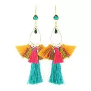 Pompón imitación de seda 63-66 mm Taupe x1