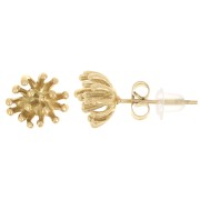 Pendientes pistilo 10 mm para colgante flor - Acero inoxidable 304L Dorado x2