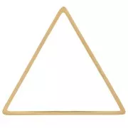 Anillo triangular de montaje y tejido 20x22,5 mm - Acero inoxidable 304L Dorado x1