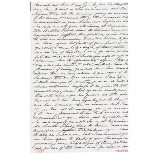 VeroS transfer sheet 13.5x9 cm - Papel soluble para arcilla polimérica - N°307