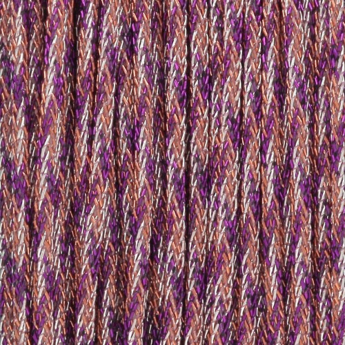 Hilo metálico de nailon trenzado 0,85 mm - Premium - Violeta - Topacio - Plateado x10m