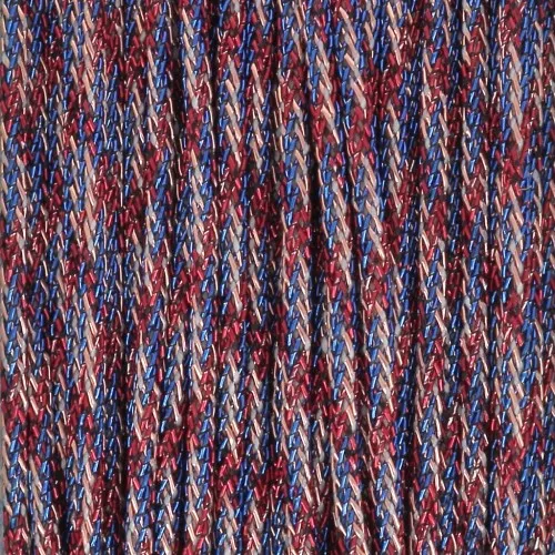 Hilo de nylon trenzado metalizado de 0,85 mm - Premium - Azul - Rojo - Cobre x10m