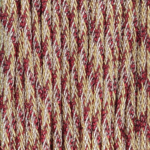 Hilo de nylon trenzado metálico 0,85 mm - Premium - Dorado - Rojo - Plateado x10m