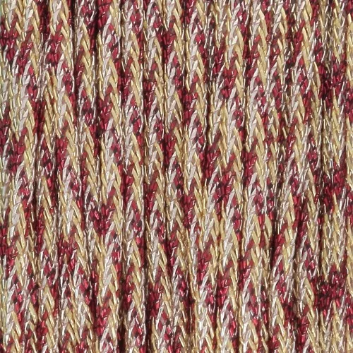 Hilo de nylon trenzado metálico 0,85 mm - Premium - Dorado - Rojo - Plateado x10m