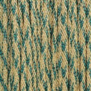 Hilo de nylon trenzado metalizado de 0,85 mm - Premium - Dorado - Verde esmeralda x10m|raw }}