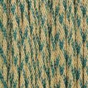 Hilo de nylon trenzado metalizado de 0,85 mm - Premium - Dorado - Verde esmeralda x10m