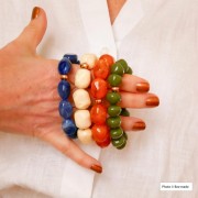 Cuentas de metal irregulares 8x6 mm Dorado con oro fino x5