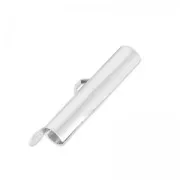 Terminal para tejido de cuentas 25 mm plateado x1